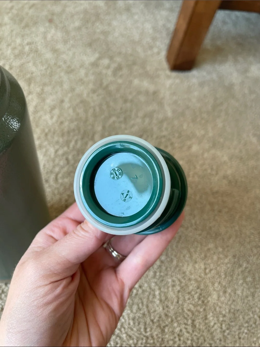 Vintage Stanley Thermos Coffee Green Outdoor Camping Canteen Insulated Army